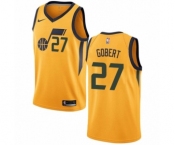 Men's Nike Utah Jazz #27 Rudy Gobert Swingman Gold NBA Jersey Statement Edition