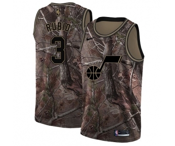 Men's Nike Utah Jazz #3 Ricky Rubio Swingman Camo Realtree Collection NBA Jersey