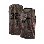 Men's Nike Utah Jazz #32 Karl Malone Swingman Camo Realtree Collection NBA Jersey