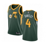 Men's Nike Utah Jazz #4 Adrian Dantley Green Swingman Jersey - Earned Edition