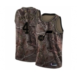 Men's Nike Utah Jazz #4 Adrian Dantley Swingman Camo Realtree Collection NBA Jersey