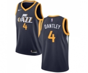 Men's Nike Utah Jazz #4 Adrian Dantley Swingman Navy Blue Road NBA Jersey - Icon Edition