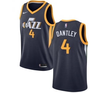 Men's Nike Utah Jazz #4 Adrian Dantley Swingman Navy Blue Road NBA Jersey - Icon Edition