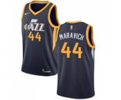 Men's Nike Utah Jazz #44 Pete Maravich Swingman Navy Blue Road NBA Jersey - Icon Edition