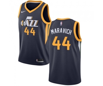 Men's Nike Utah Jazz #44 Pete Maravich Swingman Navy Blue Road NBA Jersey - Icon Edition