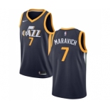 Men's Nike Utah Jazz #7 Pete Maravich Swingman Navy Blue Road NBA Jersey - Icon Edition