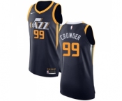 Men's Nike Utah Jazz #99 Jae Crowder Authentic Navy Blue Road NBA Jersey - Icon Edition