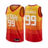 Men's Nike Utah Jazz #99 Jae Crowder Authentic Orange NBA Jersey - City Edition