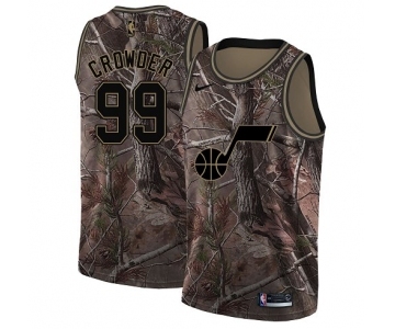 Men's Nike Utah Jazz #99 Jae Crowder Swingman Camo Realtree Collection NBA Jersey