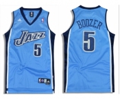 Men's UTAH JAZZ #5 Carlos Boozer Light Blue ADIDAS SWINGMAN JERSEY