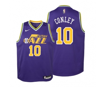 Men's Utah Jazz #10 Mike Conley Purple Swingman Jersey - Earned Edition