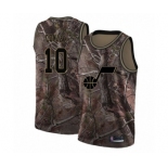 Men's Utah Jazz #10 Mike Conley Swingman Camo Realtree Collection Basketball Jersey