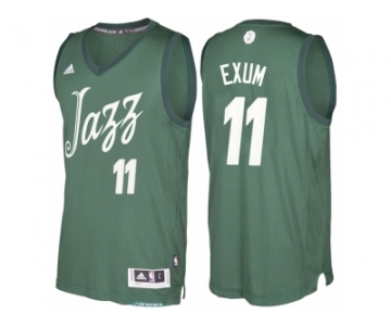 Men's Utah Jazz #11 Dante Exum Green 2016 Christmas Day NBA Swingman Jersey