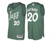 Men's Utah Jazz #20 Gordon Hayward adidas Green 2016 Christmas Day NBA Swingman Jersey