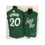 Men's Utah Jazz #20 Gordon Hayward adidas Green 2016 Christmas Day Stitched NBA Swingman Jersey