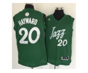 Men's Utah Jazz #20 Gordon Hayward adidas Green 2016 Christmas Day Stitched NBA Swingman Jersey