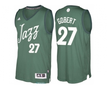 Men's Utah Jazz #27 Rudy Gobert Green 2016 Christmas Day NBA Swingman Jersey