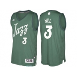 Men's Utah Jazz #3 George Hill Green 2016 Christmas Day NBA Swingman Jersey