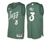 Men's Utah Jazz #3 George Hill Green 2016 Christmas Day NBA Swingman Jersey