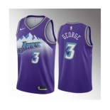 Men's Utah Jazz #3 Keyonte George Purple 2023 Draft Classic Edition Stitched Basketball Jersey