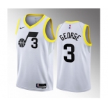 Men's Utah Jazz #3 Keyonte George White 2023 Draft Association Edition Stitched Basketball Jersey