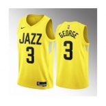 Men's Utah Jazz #3 Keyonte George Yellow 2023 Draft Association Edition Stitched Basketball Jersey