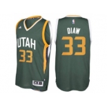 Men's Utah Jazz #33 Boris Diaw adidas Green New Swingman Alternate Jersey