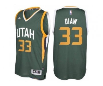 Men's Utah Jazz #33 Boris Diaw adidas Green New Swingman Alternate Jersey