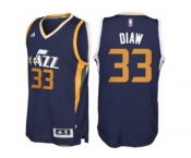 Men's Utah Jazz #33 Boris Diaw adidas Navy Blue New Swingman Road Jersey