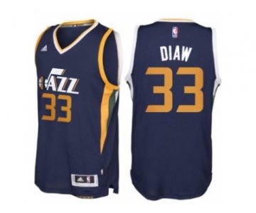 Men's Utah Jazz #33 Boris Diaw adidas Navy Blue New Swingman Road Jersey