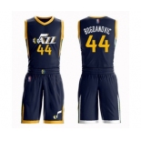 Men's Utah Jazz #44 Bojan Bogdanovic Authentic Navy Blue Basketball Suit Jersey - Icon Edition