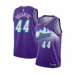 Men's Utah Jazz #44 Bojan Bogdanovic Authentic Purple Hardwood Classics Basketball Jersey