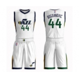 Men's Utah Jazz #44 Bojan Bogdanovic Authentic White Basketball Suit Jersey - Association Edition