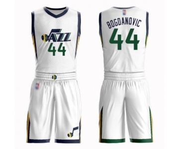 Men's Utah Jazz #44 Bojan Bogdanovic Authentic White Basketball Suit Jersey - Association Edition