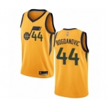 Men's Utah Jazz #44 Bojan Bogdanovic Swingman Gold Basketball Jersey Statement Edition