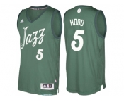 Men's Utah Jazz #5 Rodney Hood Green 2016 Christmas Day NBA Swingman Jersey