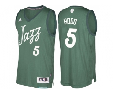 Men's Utah Jazz #5 Rodney Hood Green 2016 Christmas Day NBA Swingman Jersey