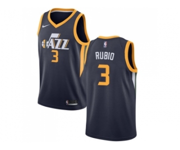 Nike Utah Jazz #3 Ricky Rubio Navy NBA Swingman Icon Edition Jersey