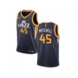 Nike Utah Jazz #45 Donovan Mitchell Navy NBA Swingman Icon Edition Jersey