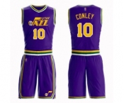 Women's Utah Jazz #10 Mike Conley Swingman Purple Basketball Suit Jersey