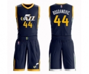 Women's Utah Jazz #44 Bojan Bogdanovic Swingman Navy Blue Basketball Suit Jersey - Icon Edition