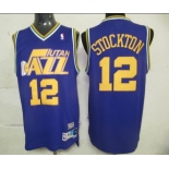 nba jerseys utah jazz #12 stockton purple (fans edition)