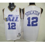 nba jerseys utah jazz #12 stockton white (fans edition)