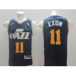 nba utah jazz #11 exum blue [revolution 30 swingman]