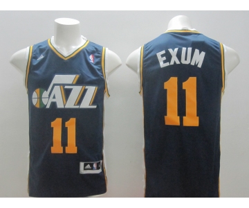 nba utah jazz #11 exum blue [revolution 30 swingman]