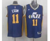 nba utah jazz #11 exum blue