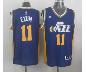 nba utah jazz #11 exum blue