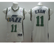 nba utah jazz #11 exum white [revolution 30 swingman]