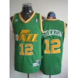 nba utah jazz #12 stockton green