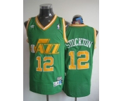 nba utah jazz #12 stockton green